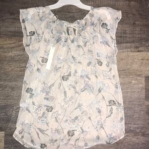 Lauren Conrad Pleat Neck Shirt